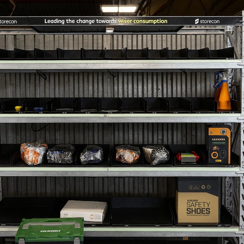 Läs mer om vår hyllsystemlösning med vågar